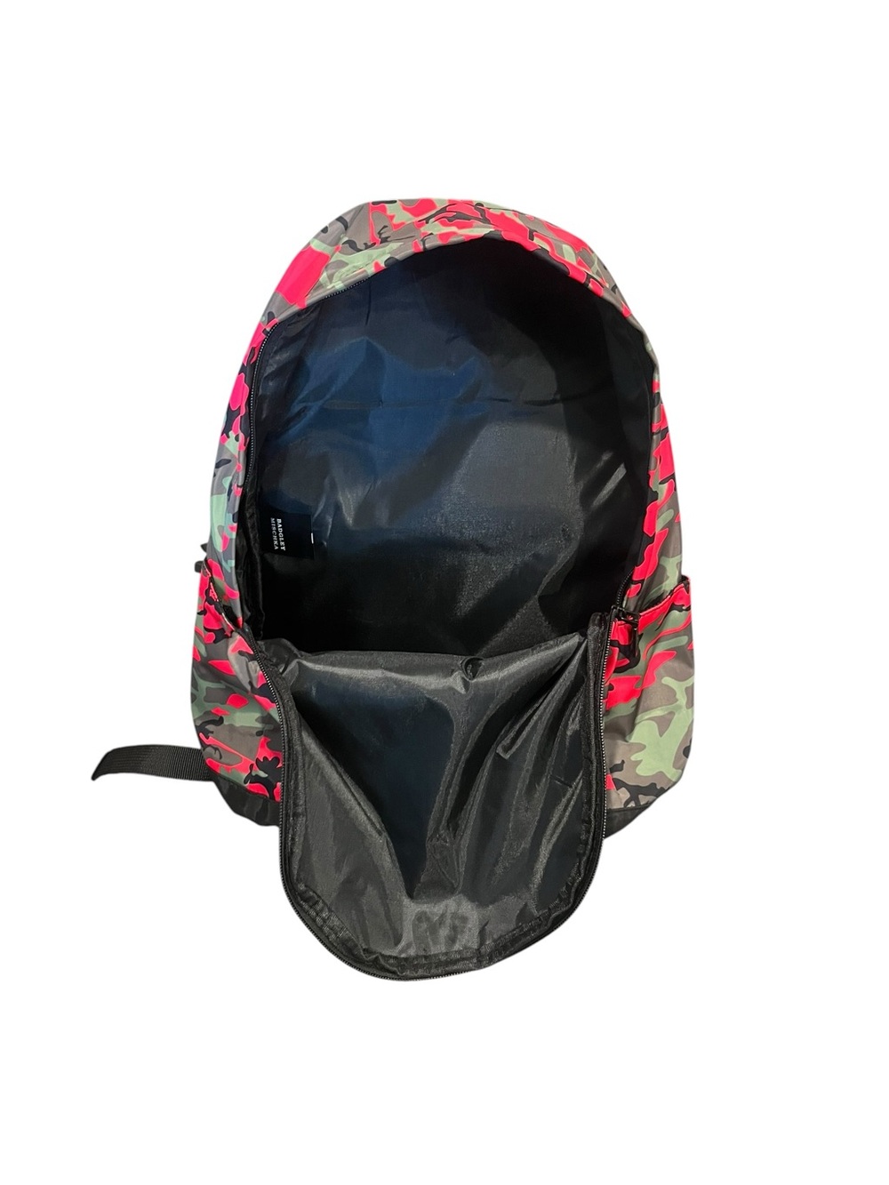Badgley Mischka Nylon Pink Camo Backpack Lightweight Book Bag School - Picture 9 of 12